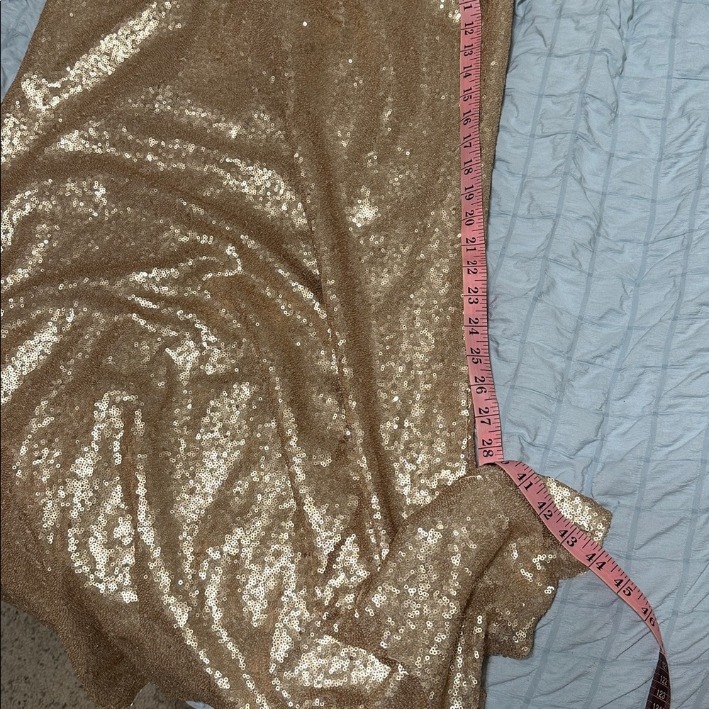 GOLD SEQUIN BARI JAY GOWN - Picture 4 of 16